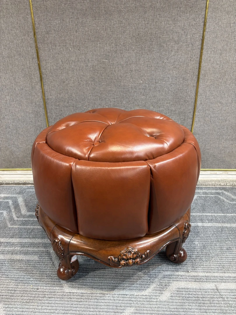 101圆凳520*520*420 美式脚踏坐具