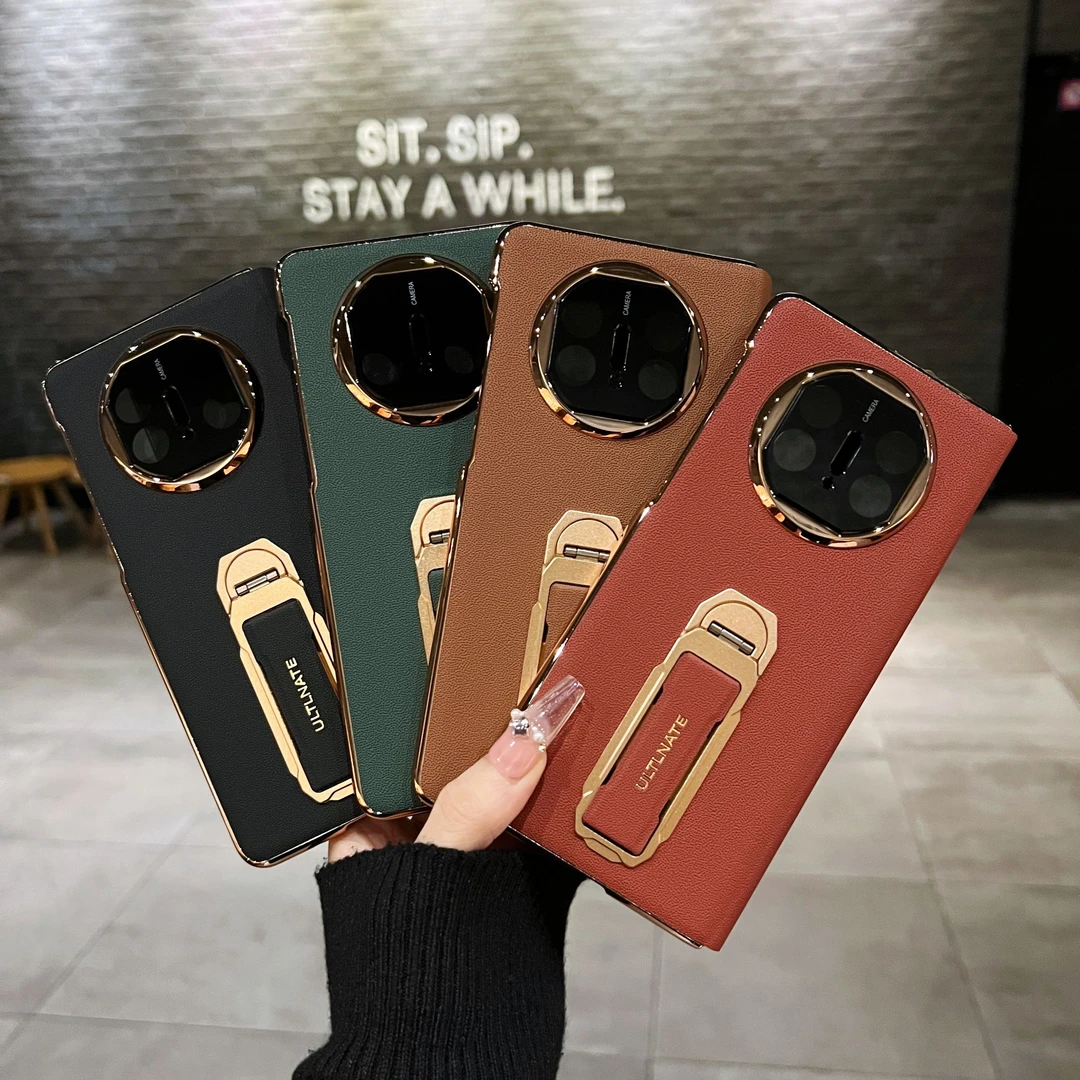 适用华为matex5手机壳智能视窗翻盖皮套x3典藏版腕带旋转支架防摔