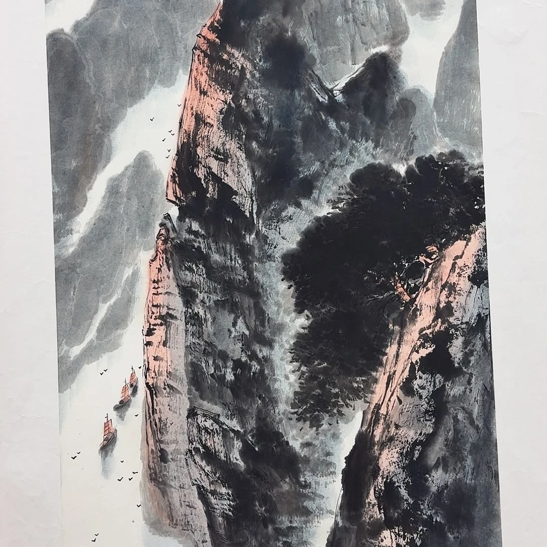 国画三尺山水一张