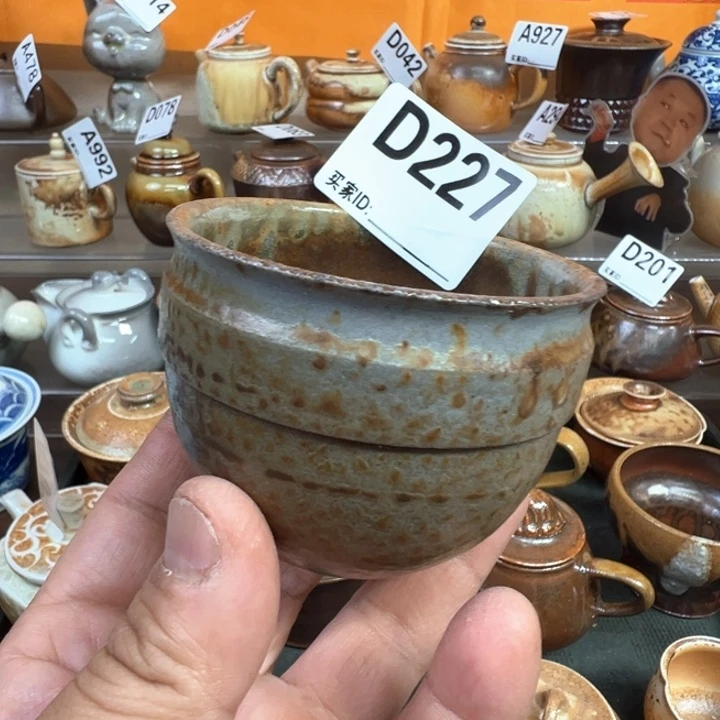 摆件227景德镇手工柴烧主人杯 微瑕福利