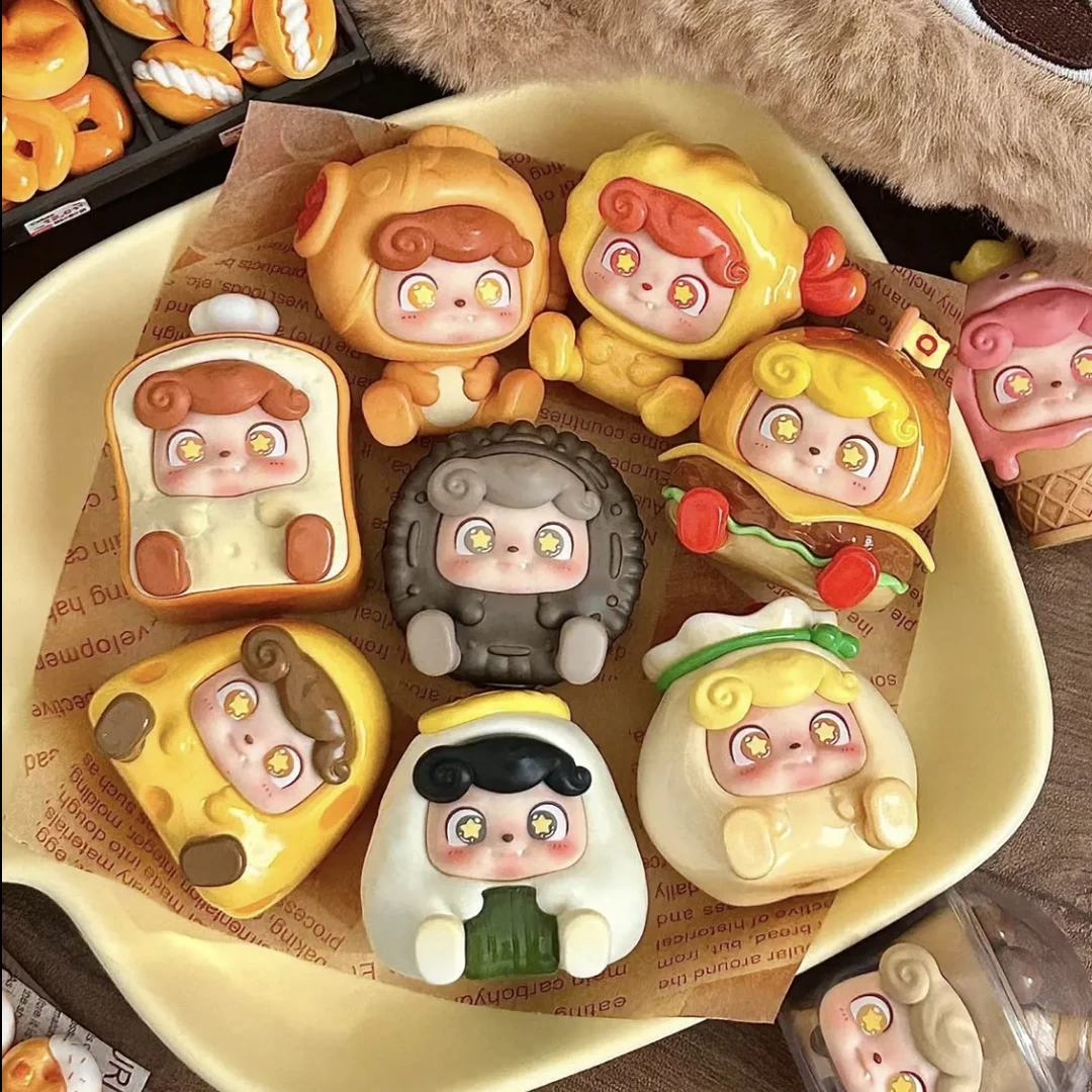 【逸黑拆盒】Q宝街头料理王系列盲盒可爱桌面摆件
