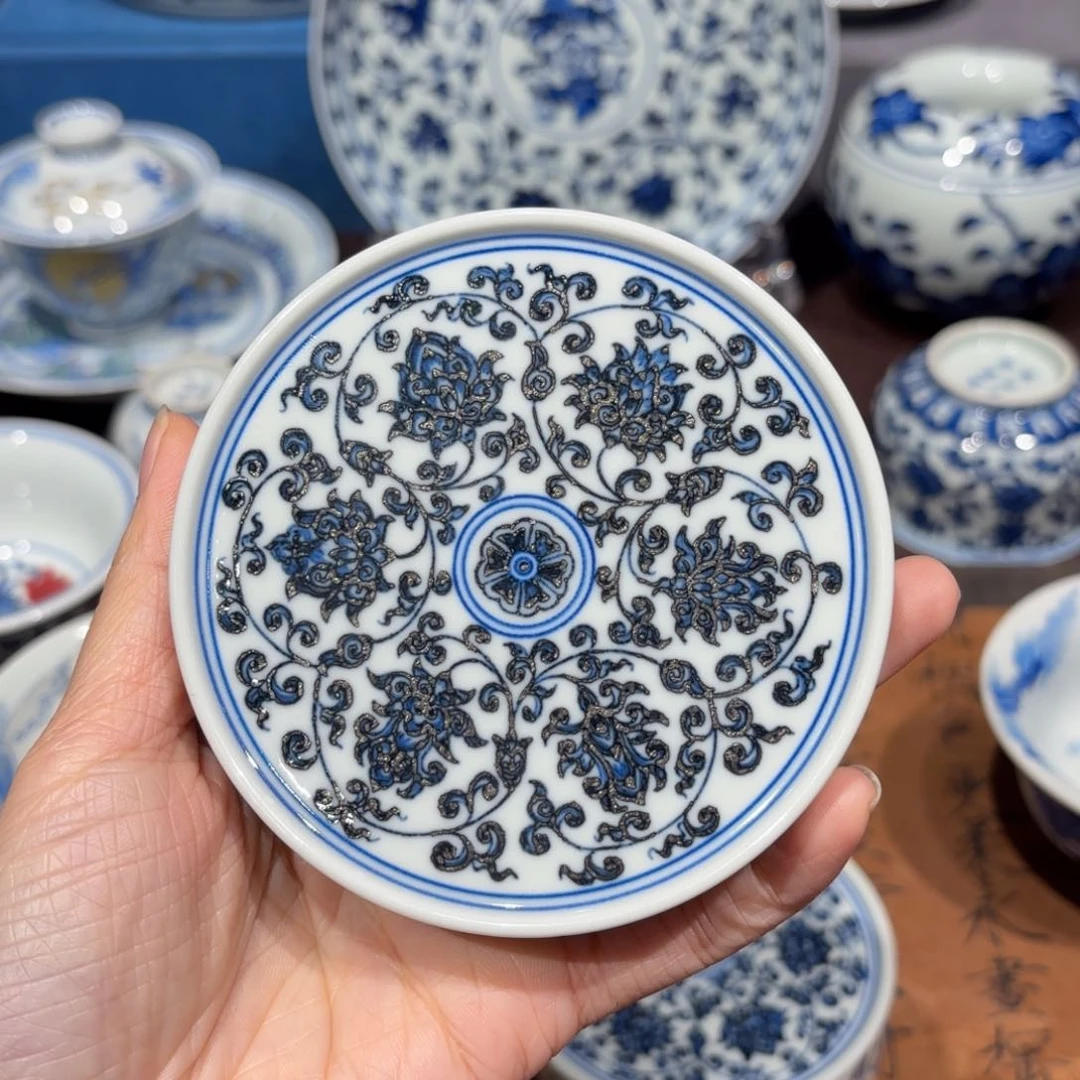 瓷片星****床景德镇纯手工手绘