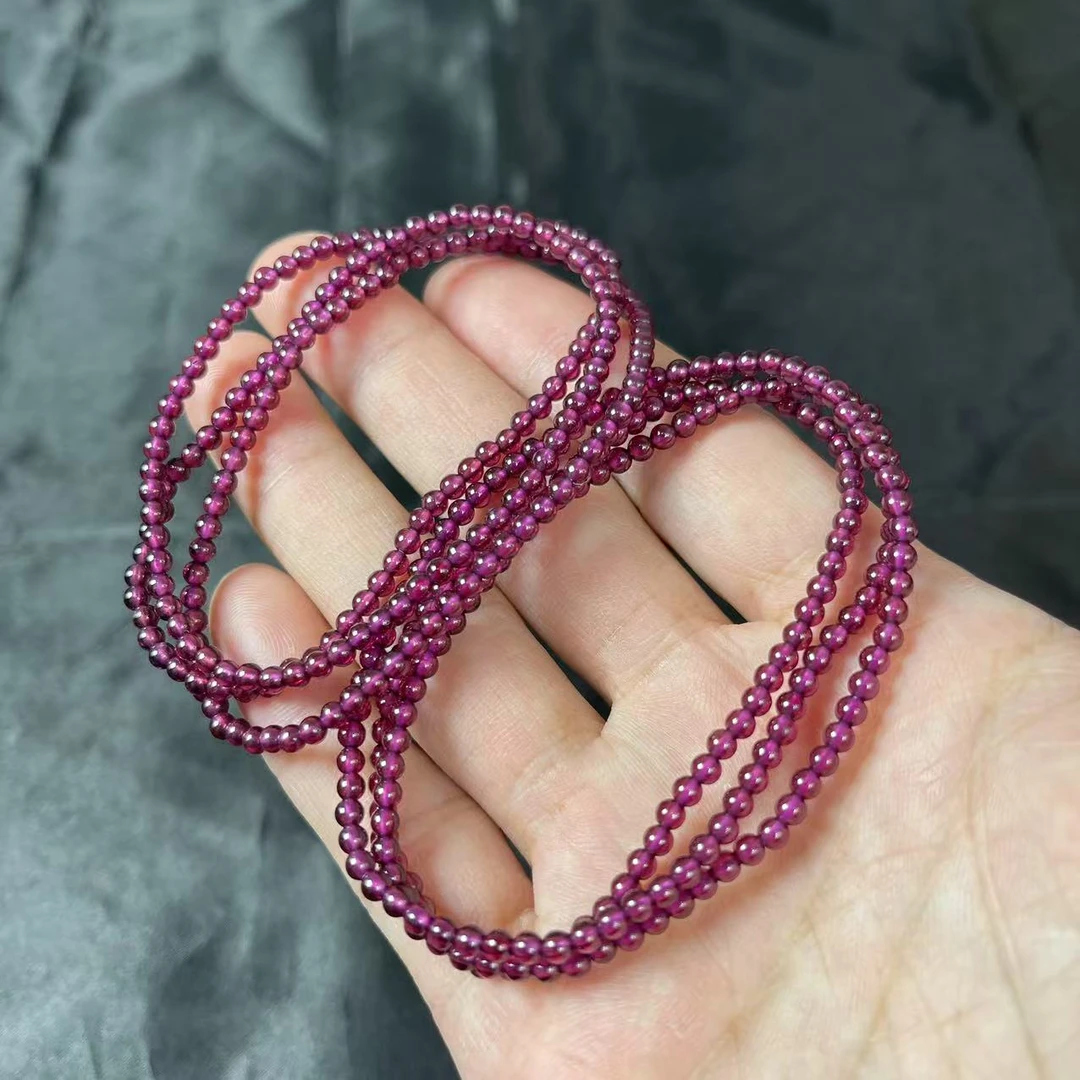 【举石饰品】X0123-5062-4石榴石珠串（一件/多样性发/约2mm+）F