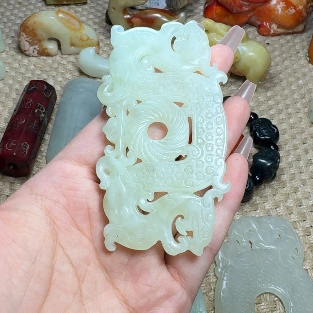 白玉菩提吊坠挂件