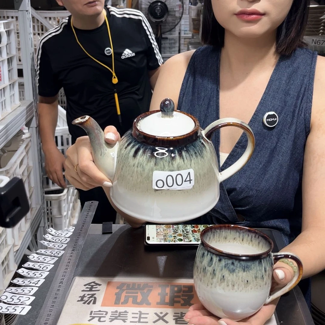 瓷片004             1壶4杯