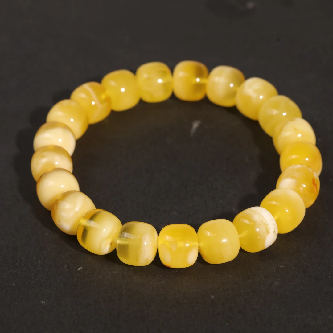 蜜蜡聚宝盆手串 G2224702-44