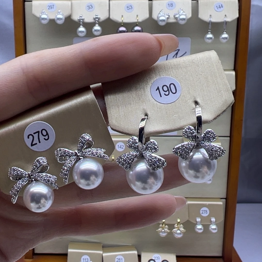 未镶嵌淡水珍珠耳饰