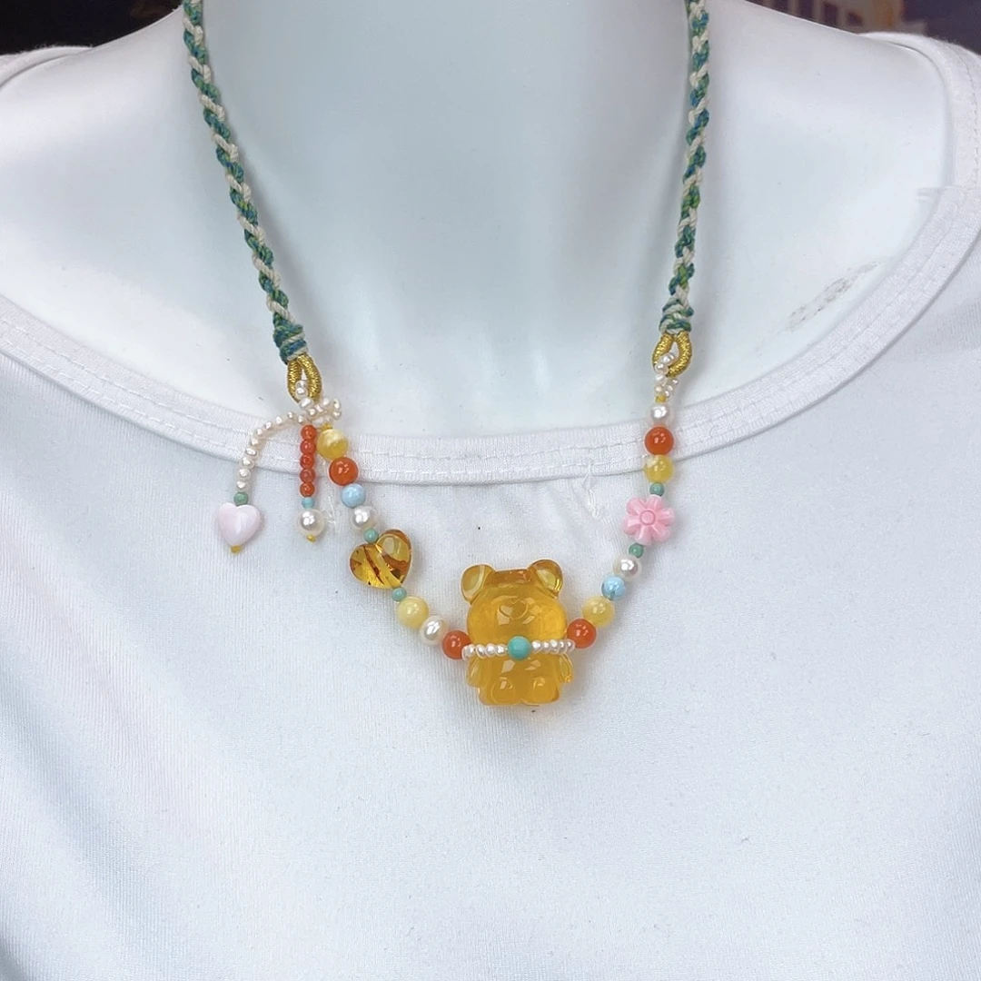 琥珀裸石未镶嵌蜜蜡