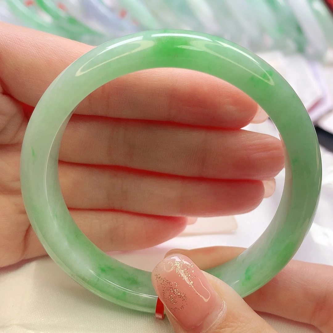 未镶嵌手镯翡翠缅甸天然A货翡翠 55