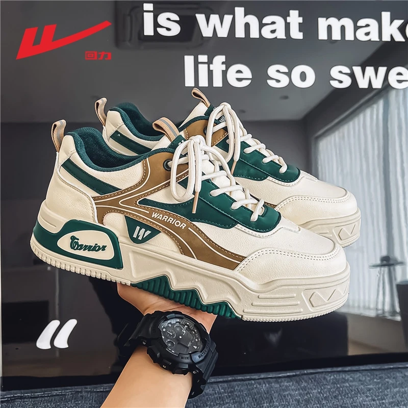 回力男鞋2025新款春季潮流百搭板鞋男士厚底增高减震耐磨休闲潮鞋