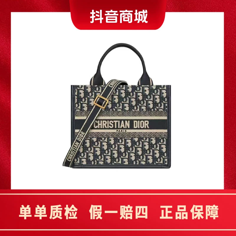 全新未使用 DIOR/迪奥 BookTobe手提帆布托特包小号 单肩斜挎包