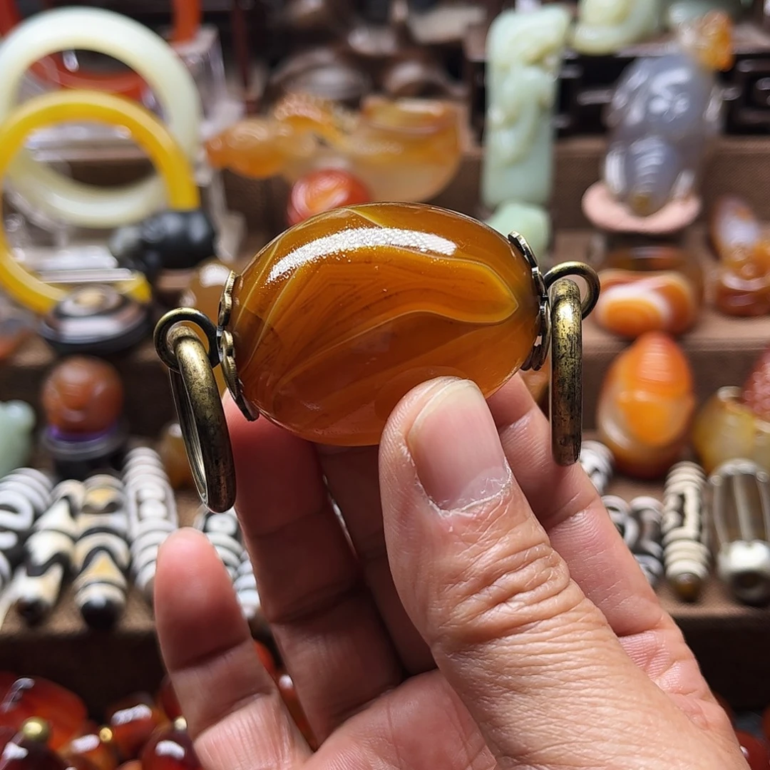 玛瑙/玉髓合金车挂