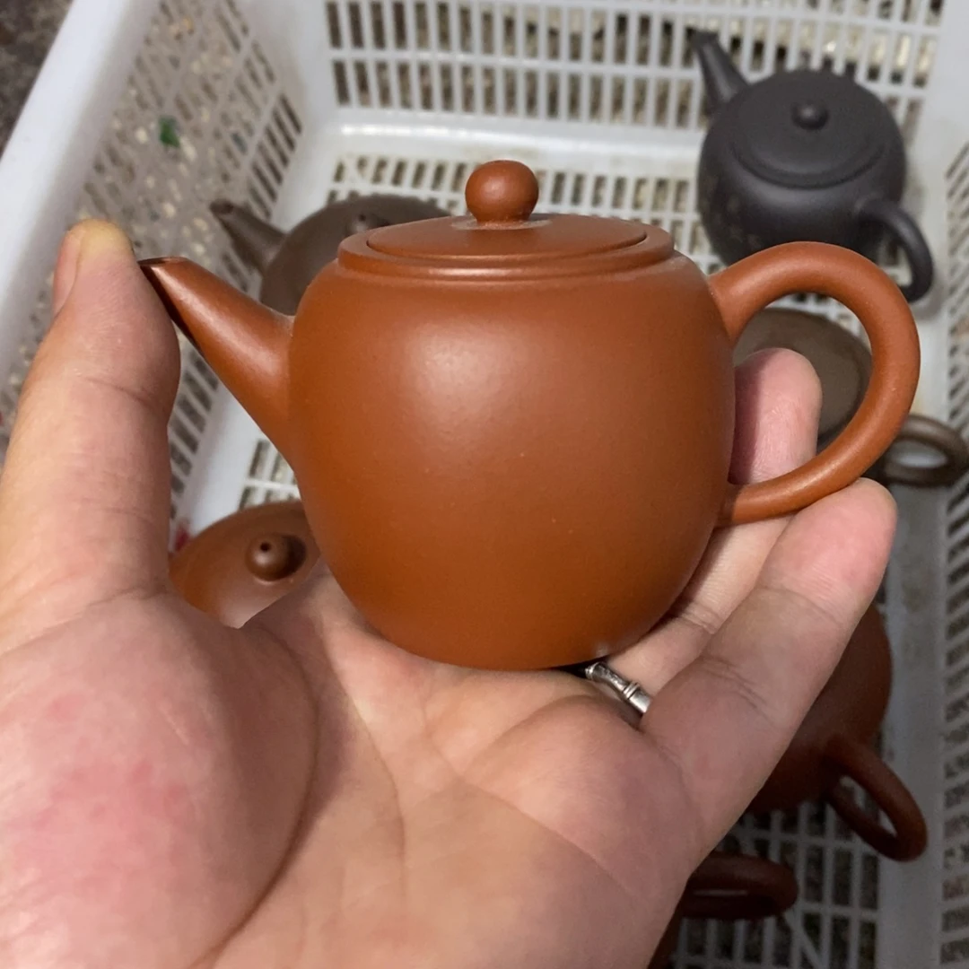 E***茶壶紫砂小红泥苹果