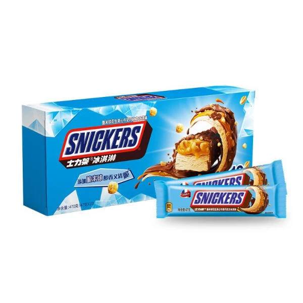 士力架 法国- 脆米球花生夹心牛奶巧克力冰淇淋 470克(47克x10)