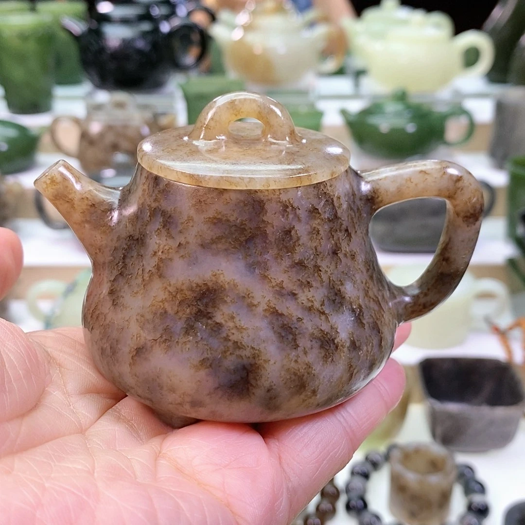 和田玉茶壶未镶嵌100ml