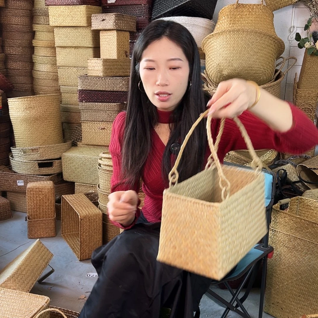 草编草编包/草编收纳盒微瑕疵