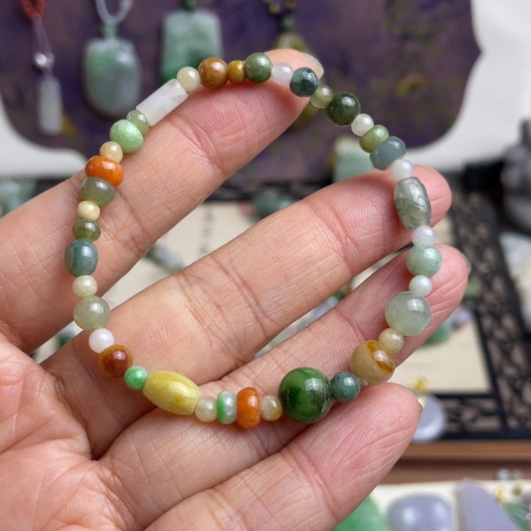 翡翠未镶嵌手链特价手链