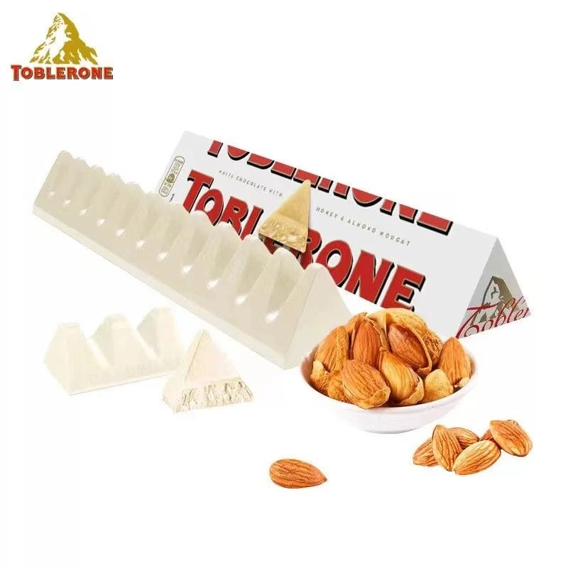 瑞士进口Toblerone三角巧克力100g蜂蜜扁桃仁白巧克力味