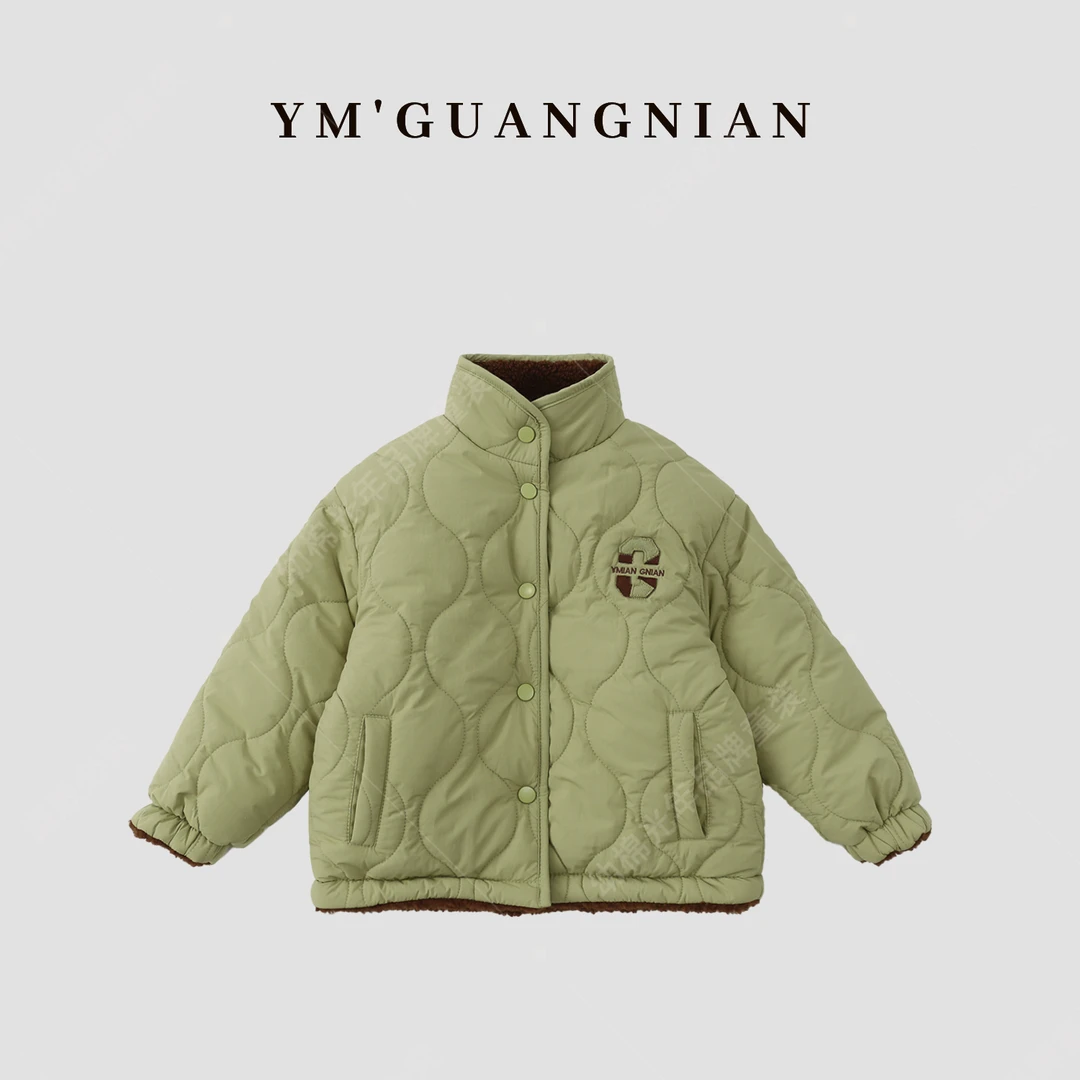 【幼棉光年】萌娃冬装加厚双面穿时尚休闲运动棉服棒球服3221030