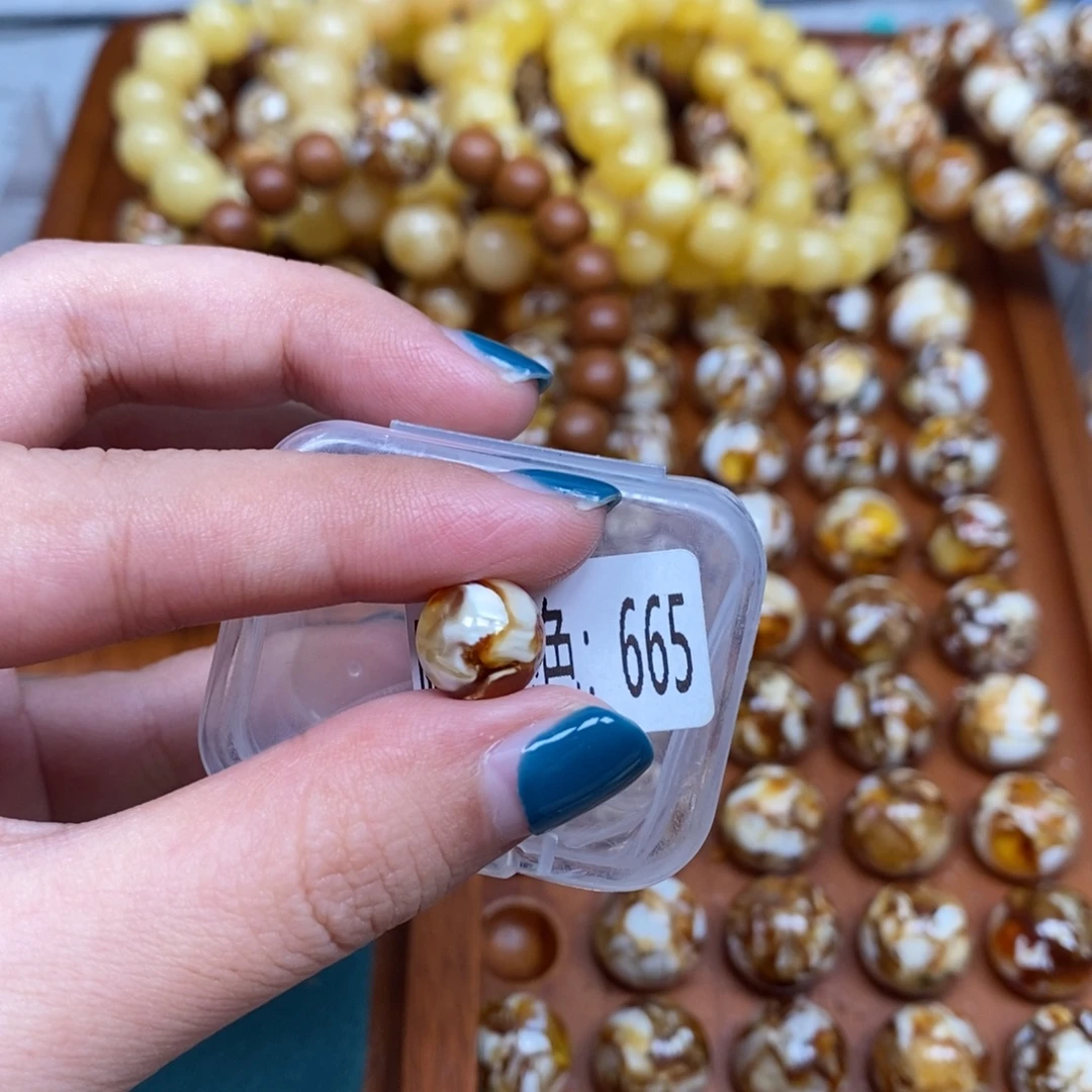 把件猴头核桃沁色圆珠老型665