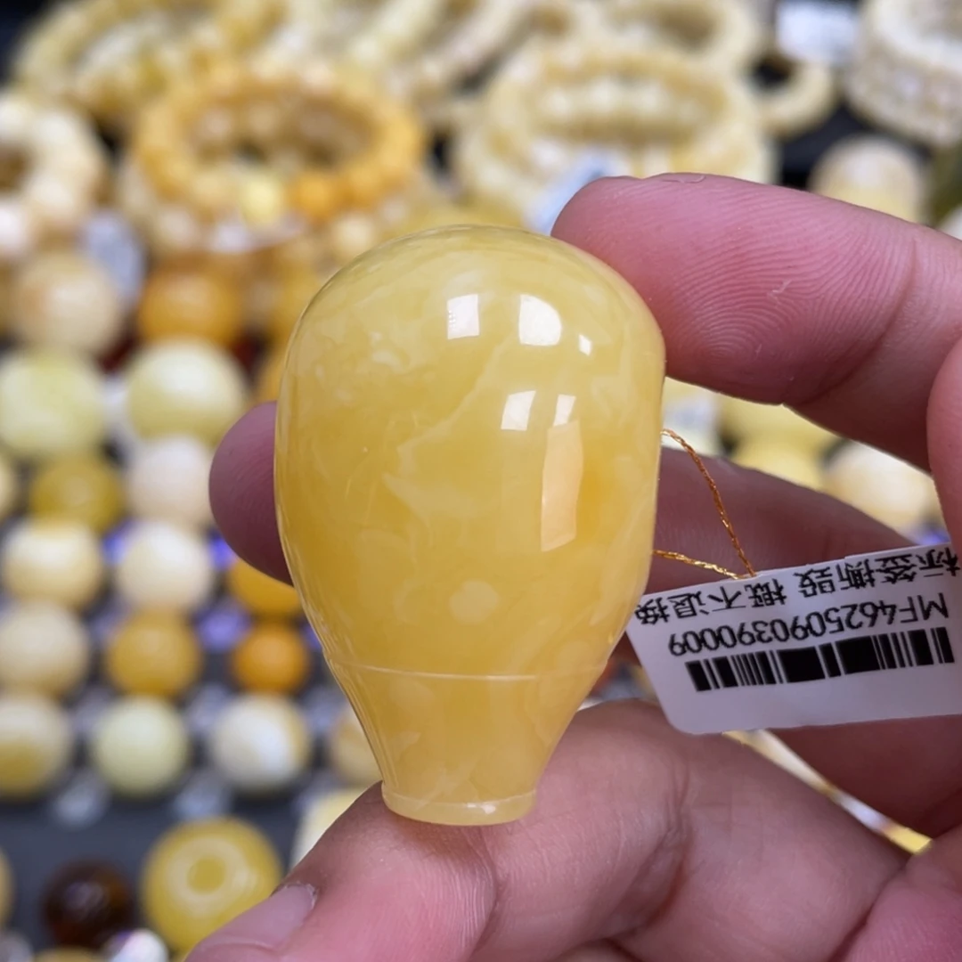 裸石蜜蜡未镶嵌23.7mm浓蜡大三通