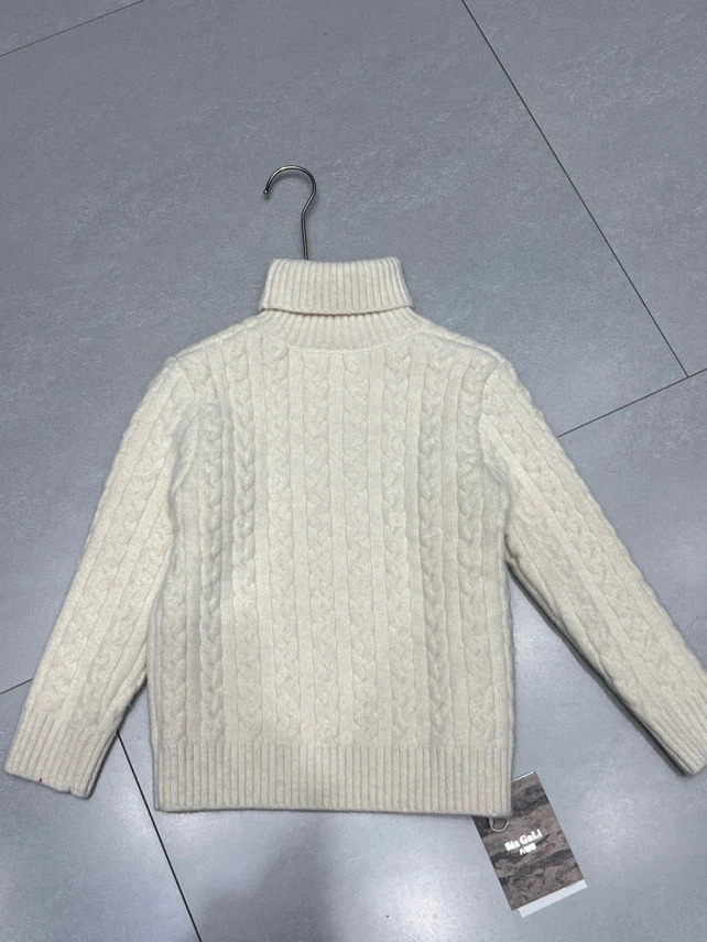 LGL- 68171  高货一体绒竖条麻花毛衣