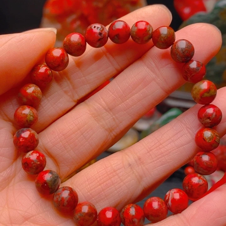 鸡血石鸡血石手串