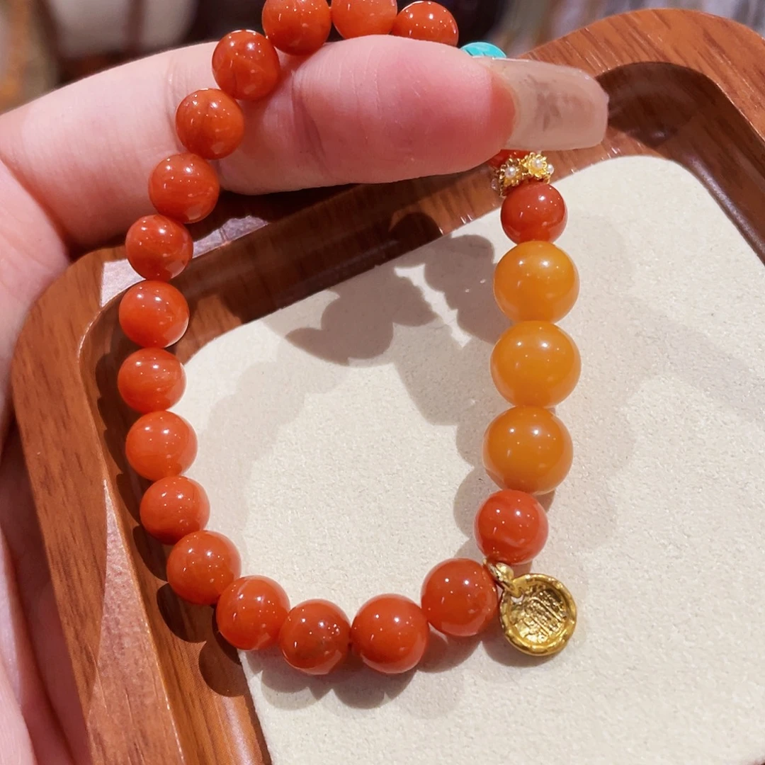 蜜蜡未镶嵌手链手串