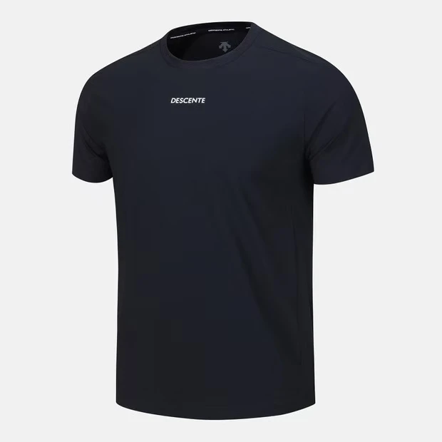 DESCENTE/迪桑特25新夏季款DESCENTE印花纯色速干透气圆领T恤