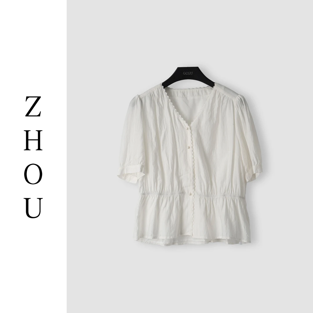 （周哥甄选）白色上衣-22022