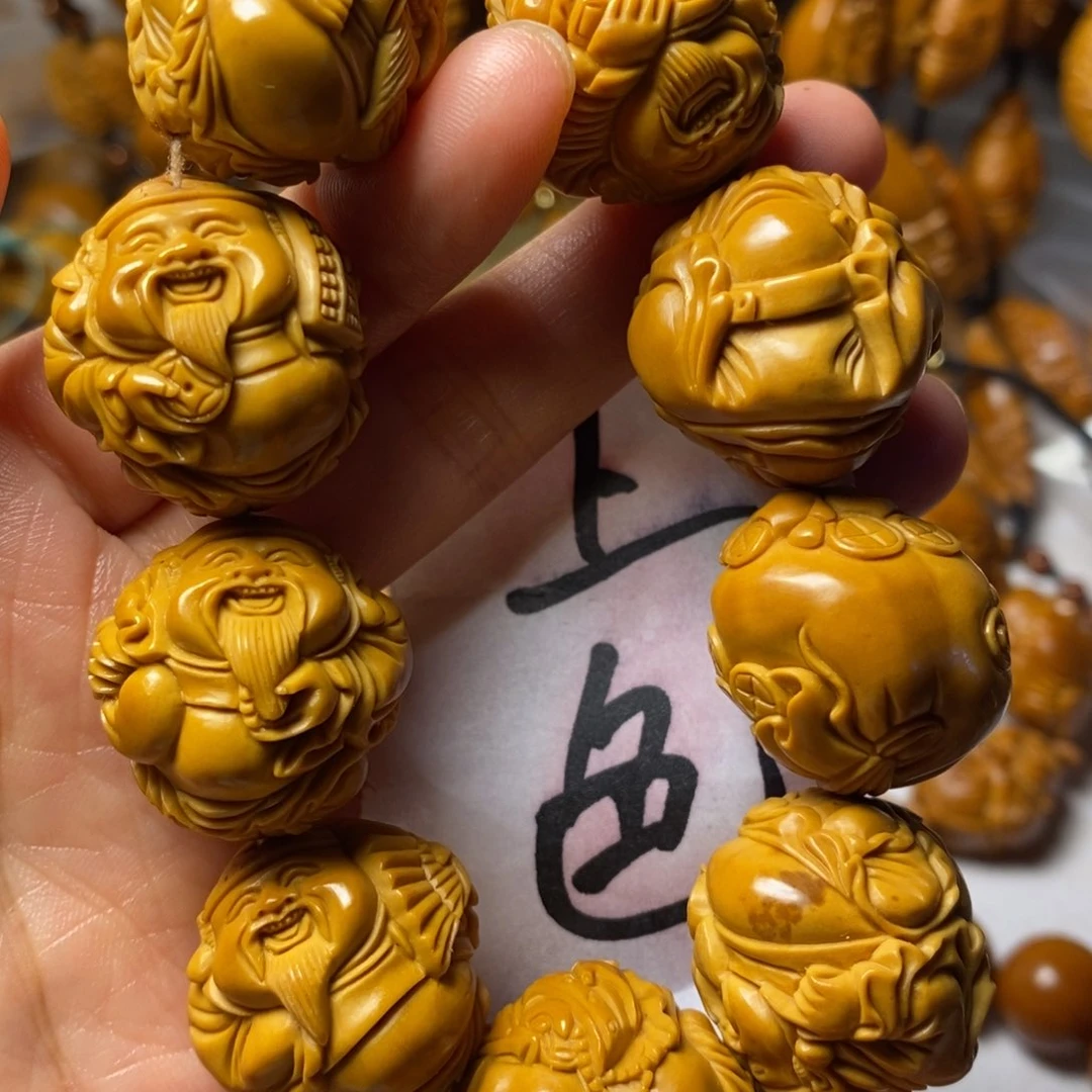 橄榄核手串/手链髙*八宝财神精品