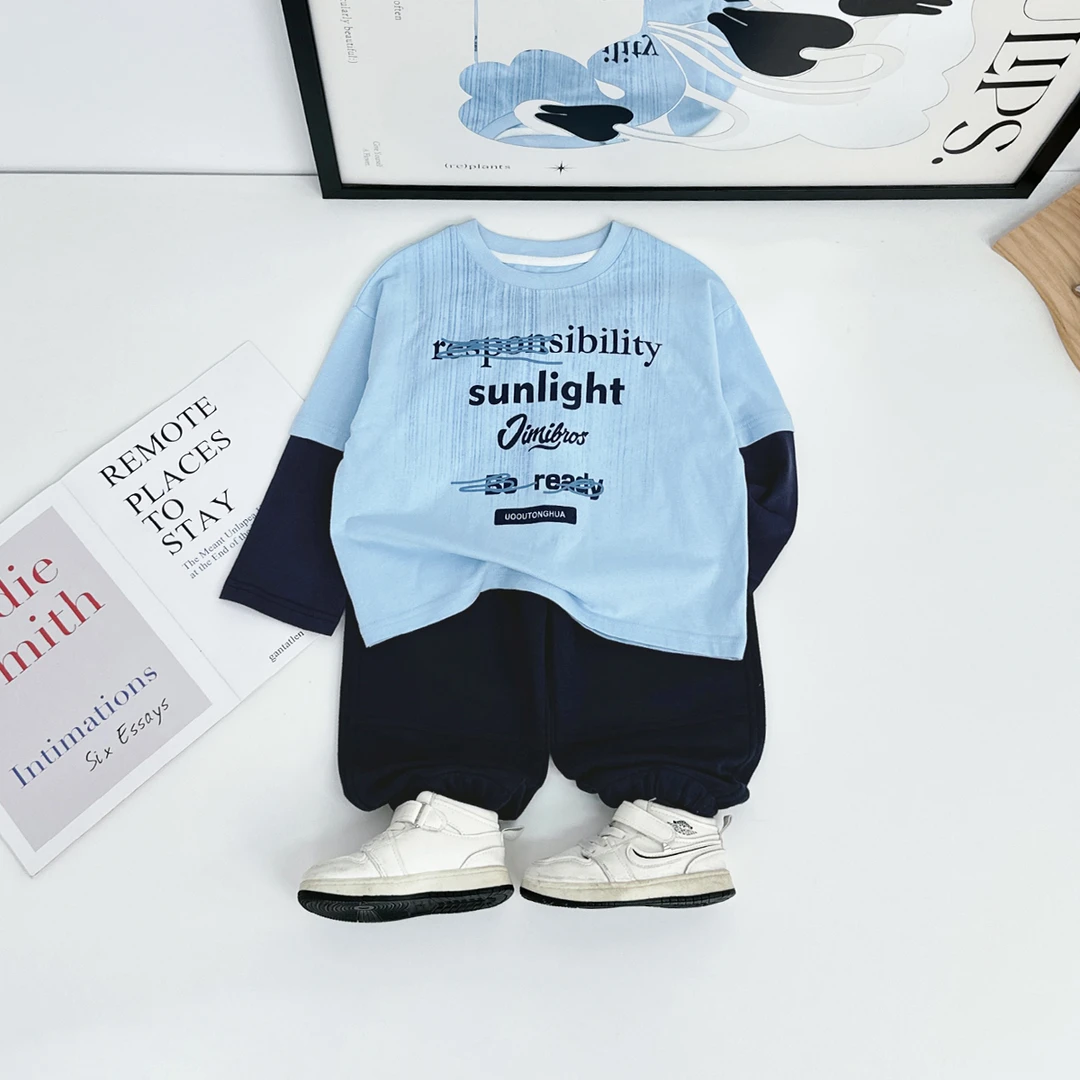 男童长袖T恤2025新款秋装儿童秋季打底衫潮 UTT65609悠悠童话童装