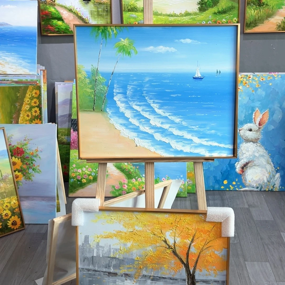 横款50x60纯手工油画