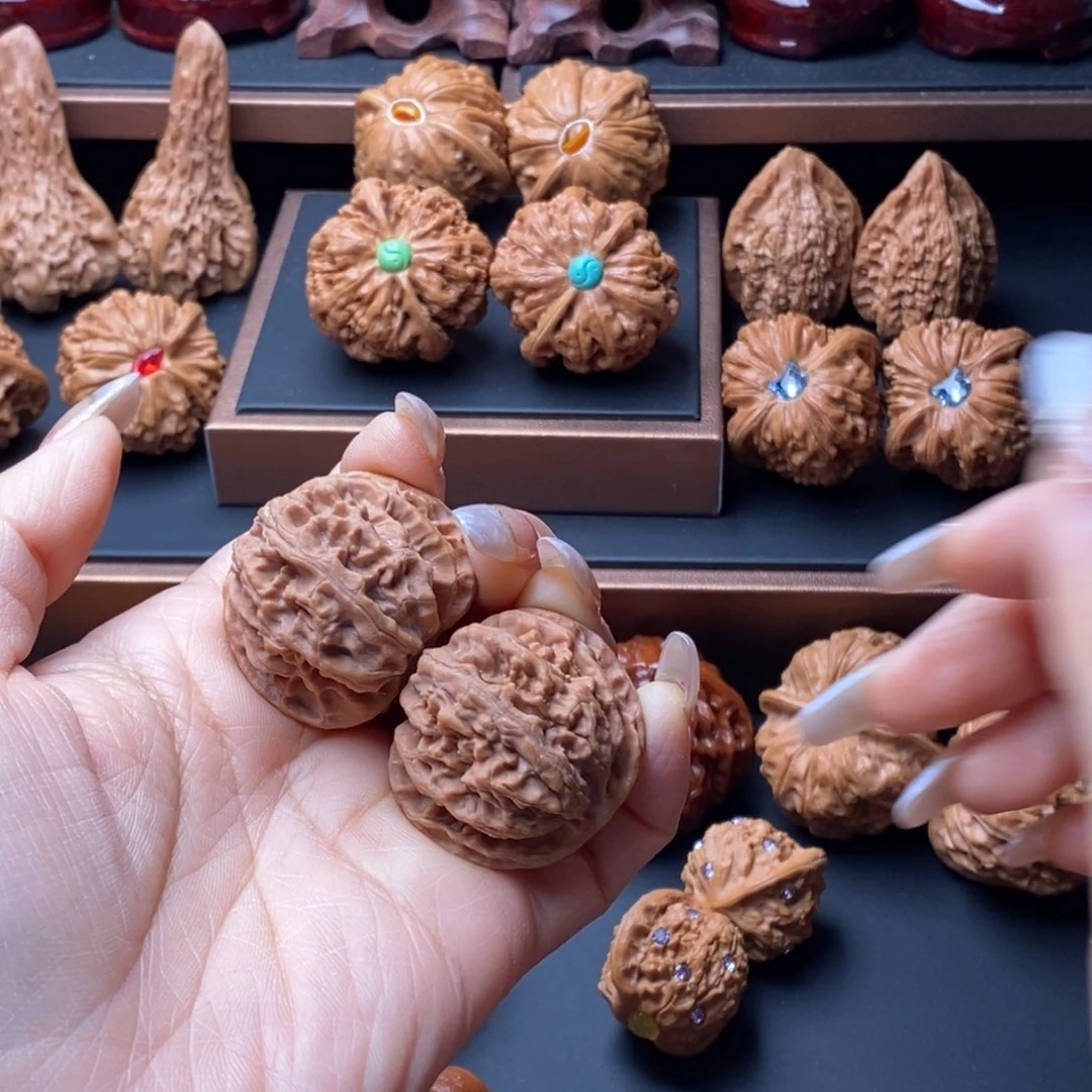 田***思吊坠文玩核桃苹果园