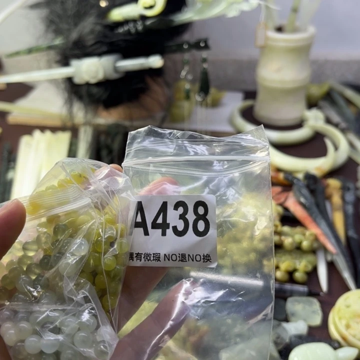 蛇纹石玉发饰合金春****林