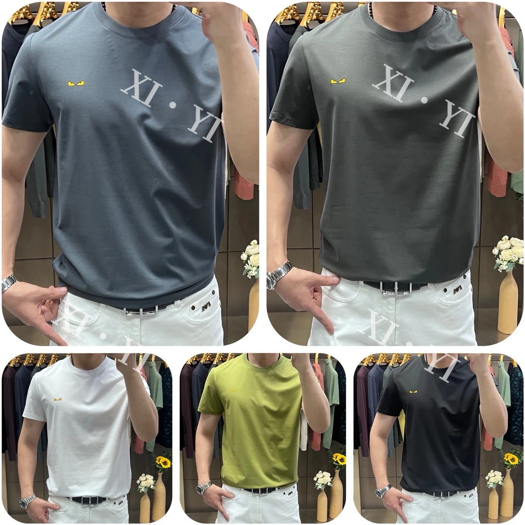 【XI.YI/熙怡】夏季纯色圆领短袖男士时尚帅气百搭半袖时尚 A88839