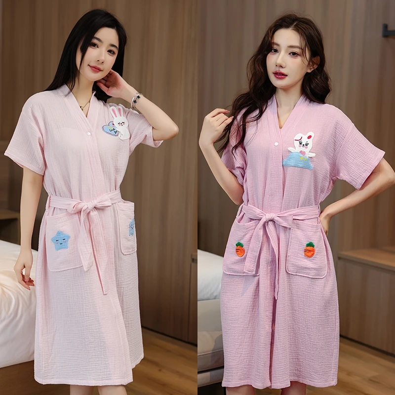 成人纱布浴巾2025新款全棉纯棉浴袍可穿式速干女款洗澡游泳裹全身