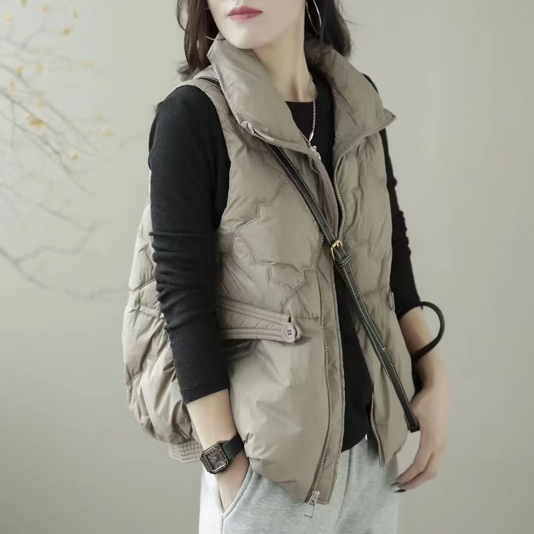 3007冬季马夹秋冬女款马甲轻薄百搭无袖保暖