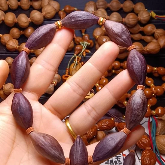橄榄核手串/手链橄榄核手串紫皮1.4