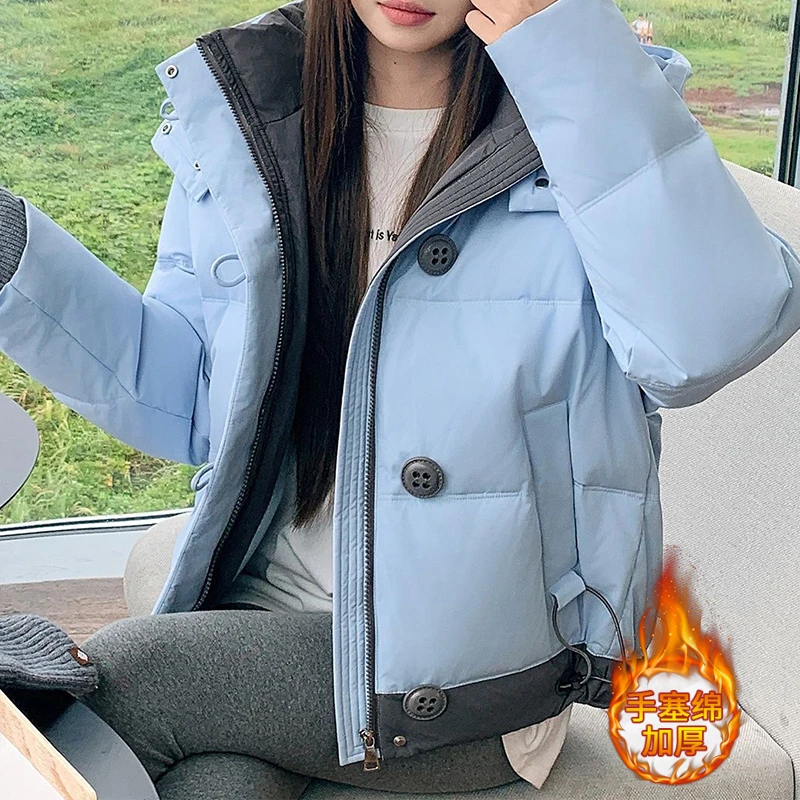 棉衣棉服女宽松休闲2025冬季新款韩版时尚减龄保暖冬装