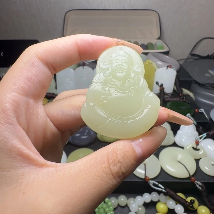 新疆老料蜂蜜水财神吊坠