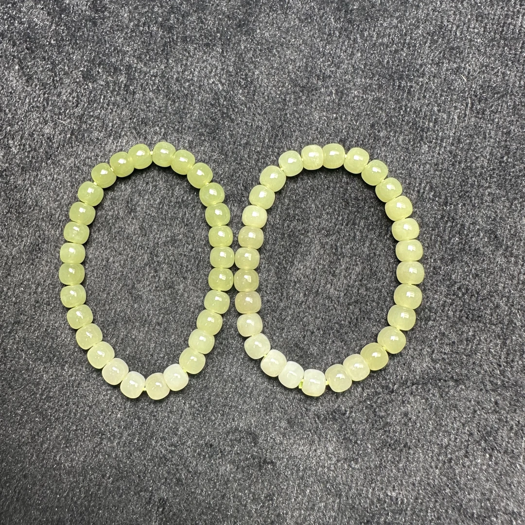 【玉经纶】46054/Q31-和田玉手串-多样性发其一