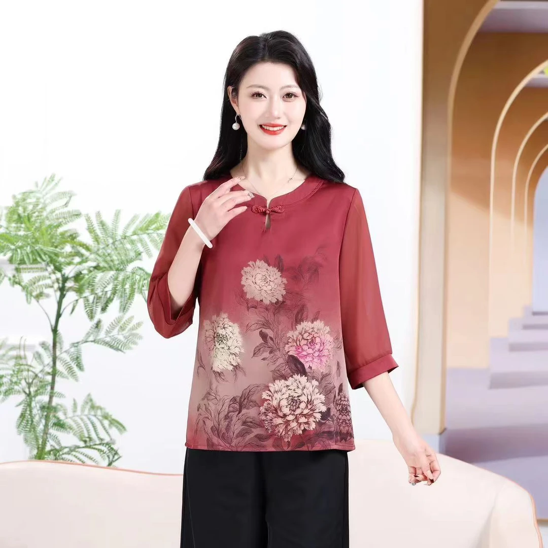 412女士休闲百搭T恤上衣-TTW