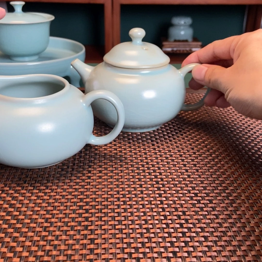 摆件微瑕仿古釉茶器