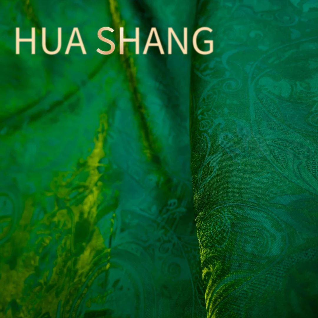 华裳丝绸【罗马假日-异色浮光锦】人丝花罗提花工艺旗袍等服装面料