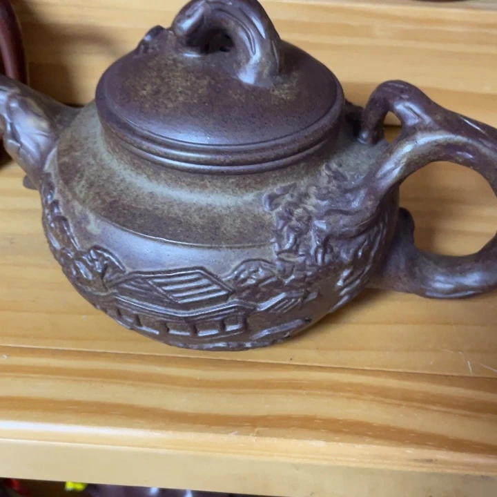 茶壶底槽青紫砂艺术作品