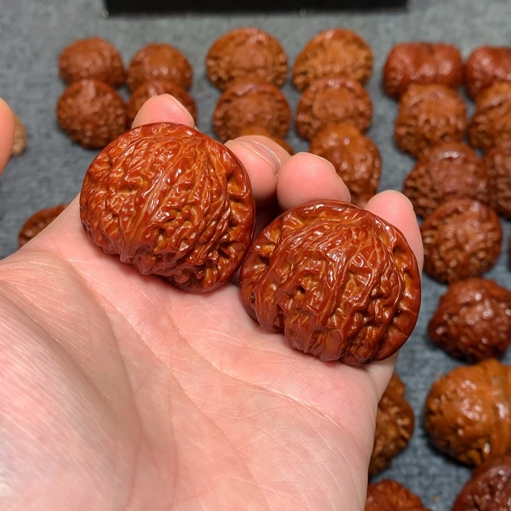 文玩核桃把件主****刷欢11白狮子41