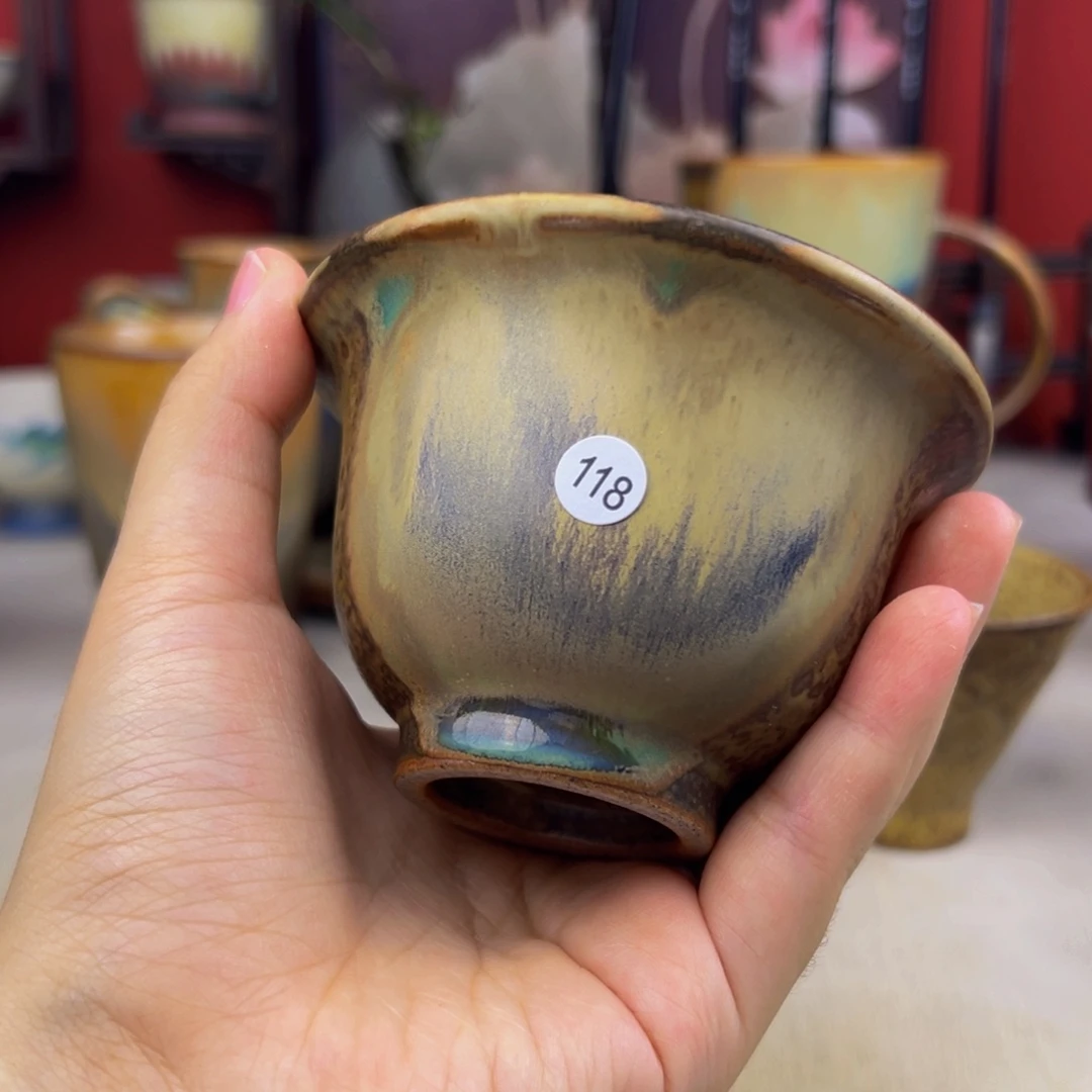 杯纯手工柴烧主人杯