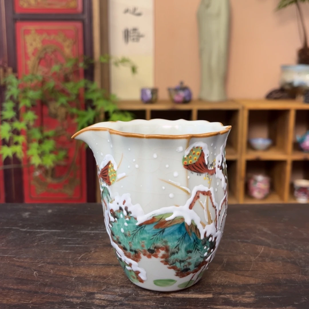 夏***敬柴烧手工手绘陶瓷