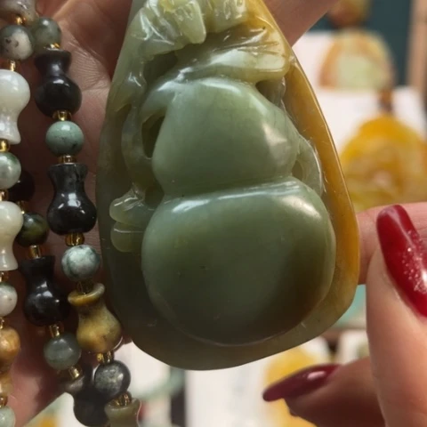 岫玉挂件未镶嵌挂件